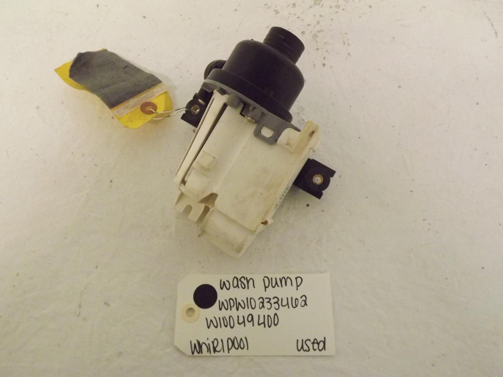 Whirlpool Washer WPW10233462 W10049400 Wash Pump Used Whirlpool Washer WPW10233462 W10049400 Wash Pump Used